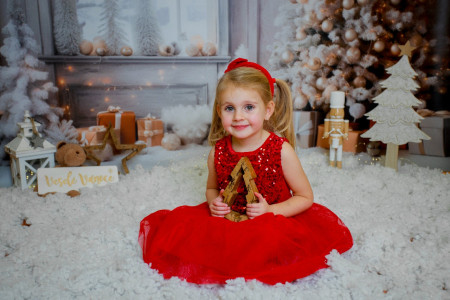 Bílo-zlatá vánoční scéna