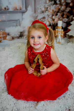 Bílo-zlatá vánoční scéna